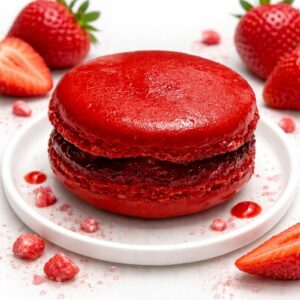 macaron fraise "curtis"