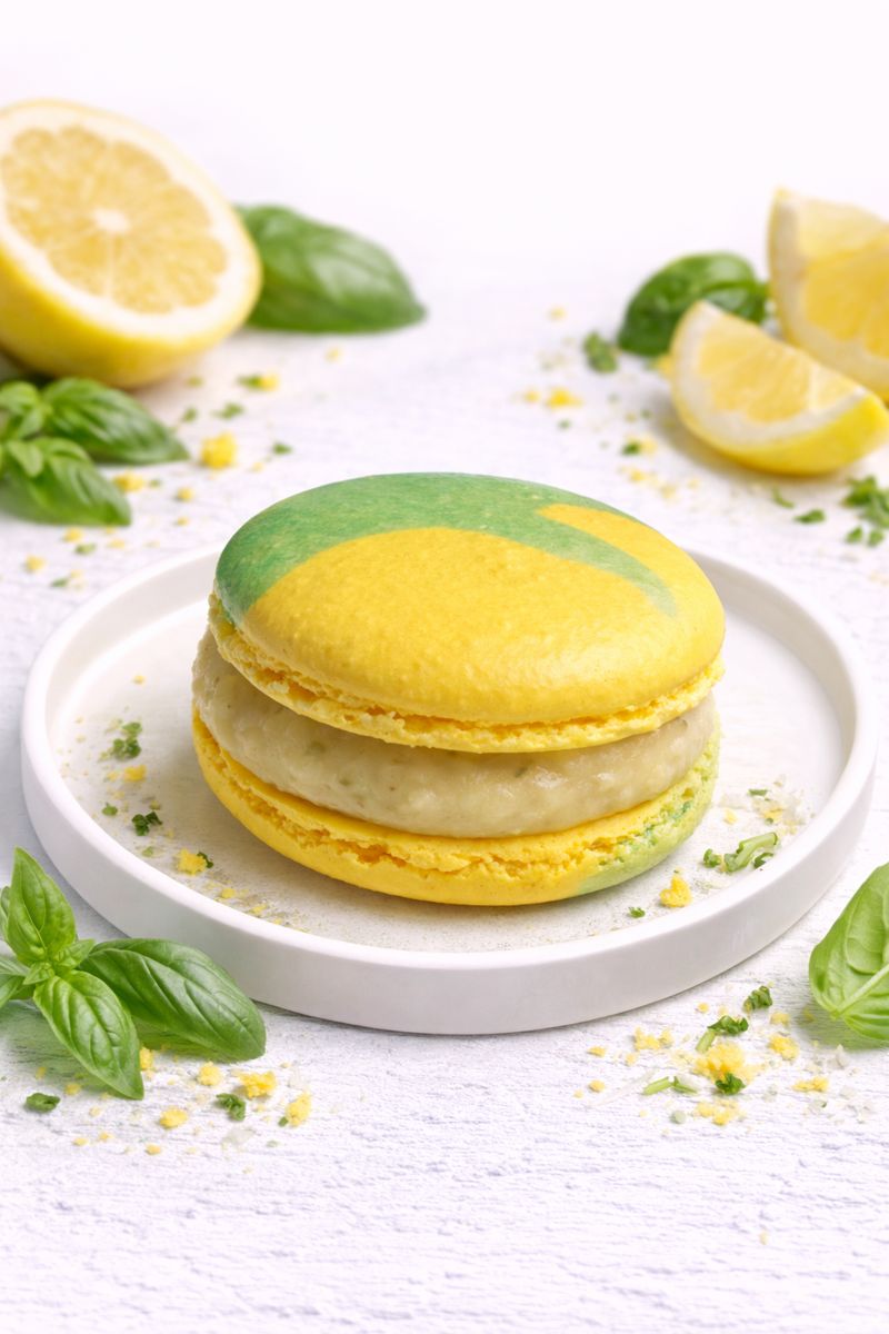 macaron citron basilic "matthias" macaron citron basilic "matthias"