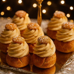choux à la crème mousseline à la vanille