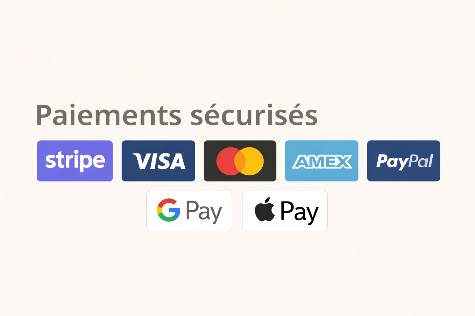 Paiements sécurisés